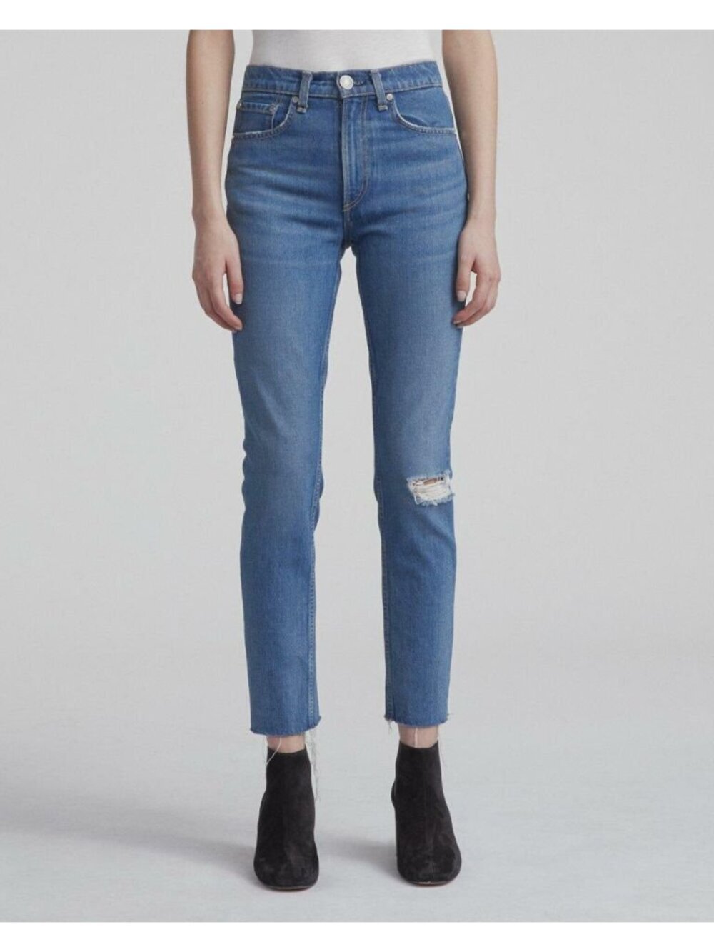 NEW Rag & Bone Women's 31 High Rise Ankle Skinny Jeans In Pamela NWT $250 - Picture 1 of 4